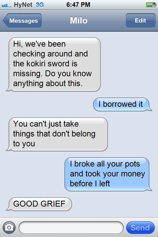 Illustration for article titled 'Texts From Zelda' Imagines Hyrule Infested With iPhones